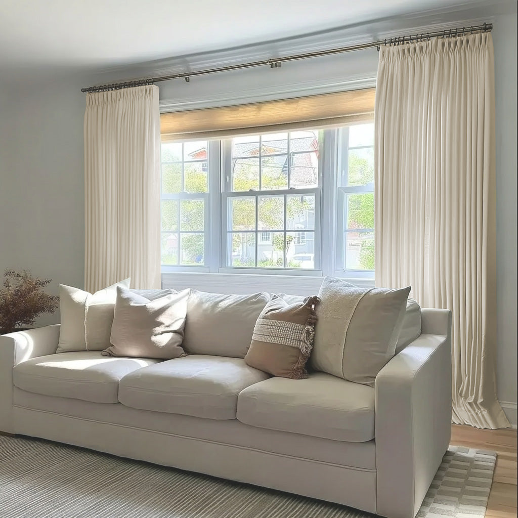 Florence Blackout Lining Curtains Pinch Pleated Drapes - LuxDrape