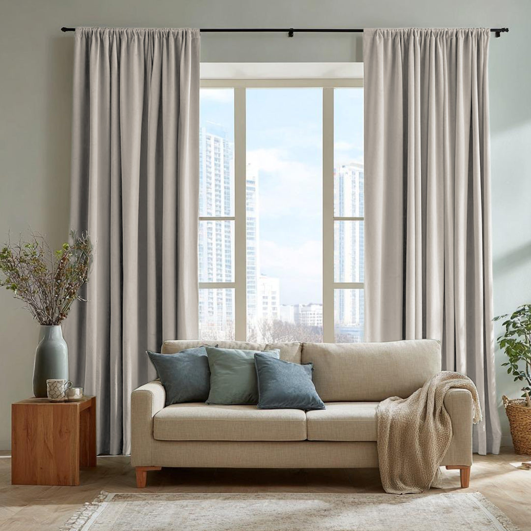Florence Linen Blend Drapes Soft Top