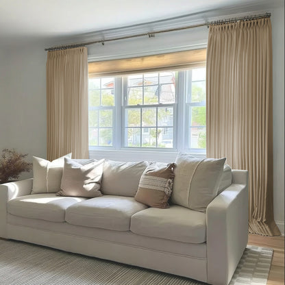 Florence Linen Blend Drapes Pleated