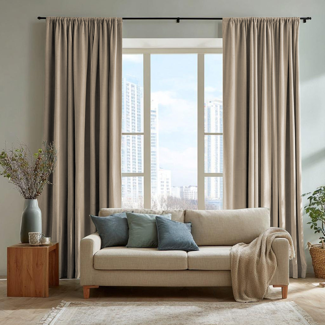 Florence Linen Blend Drapes Soft Top