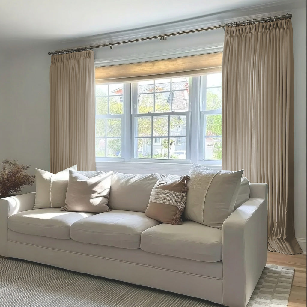 Florence Linen Blend Drapes Pleated