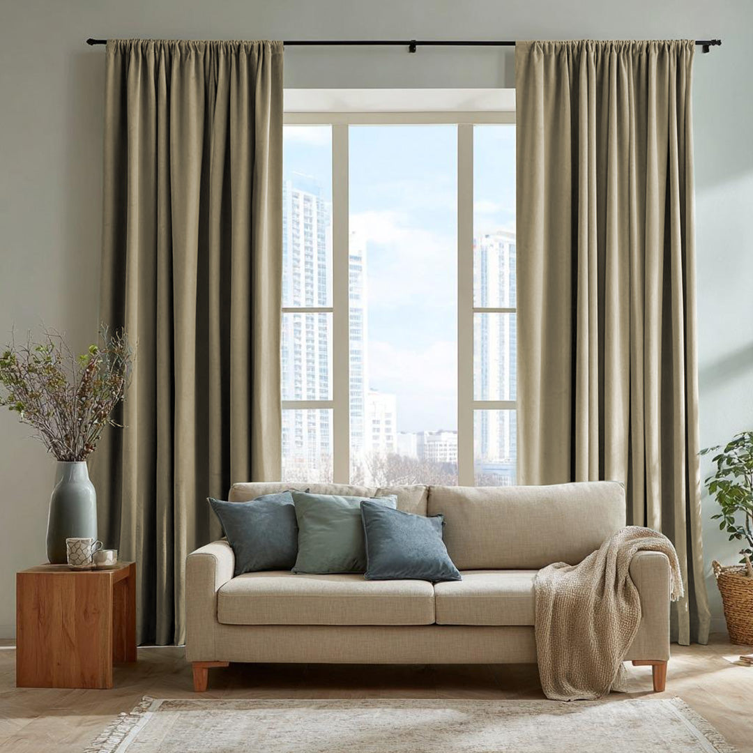 Florence Linen Blend Drapes Soft Top