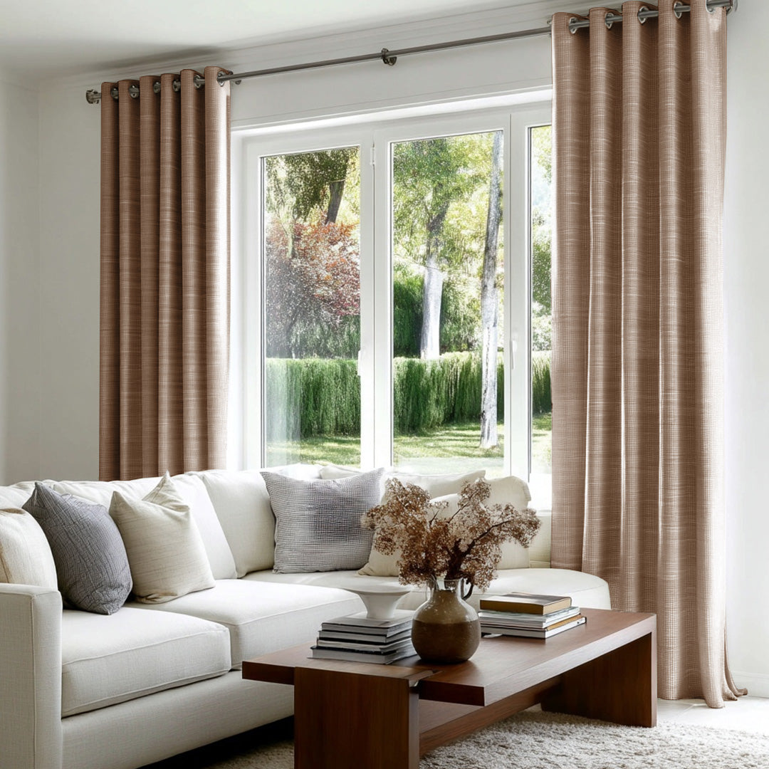 Florence Linen Blend Drapes Grommet