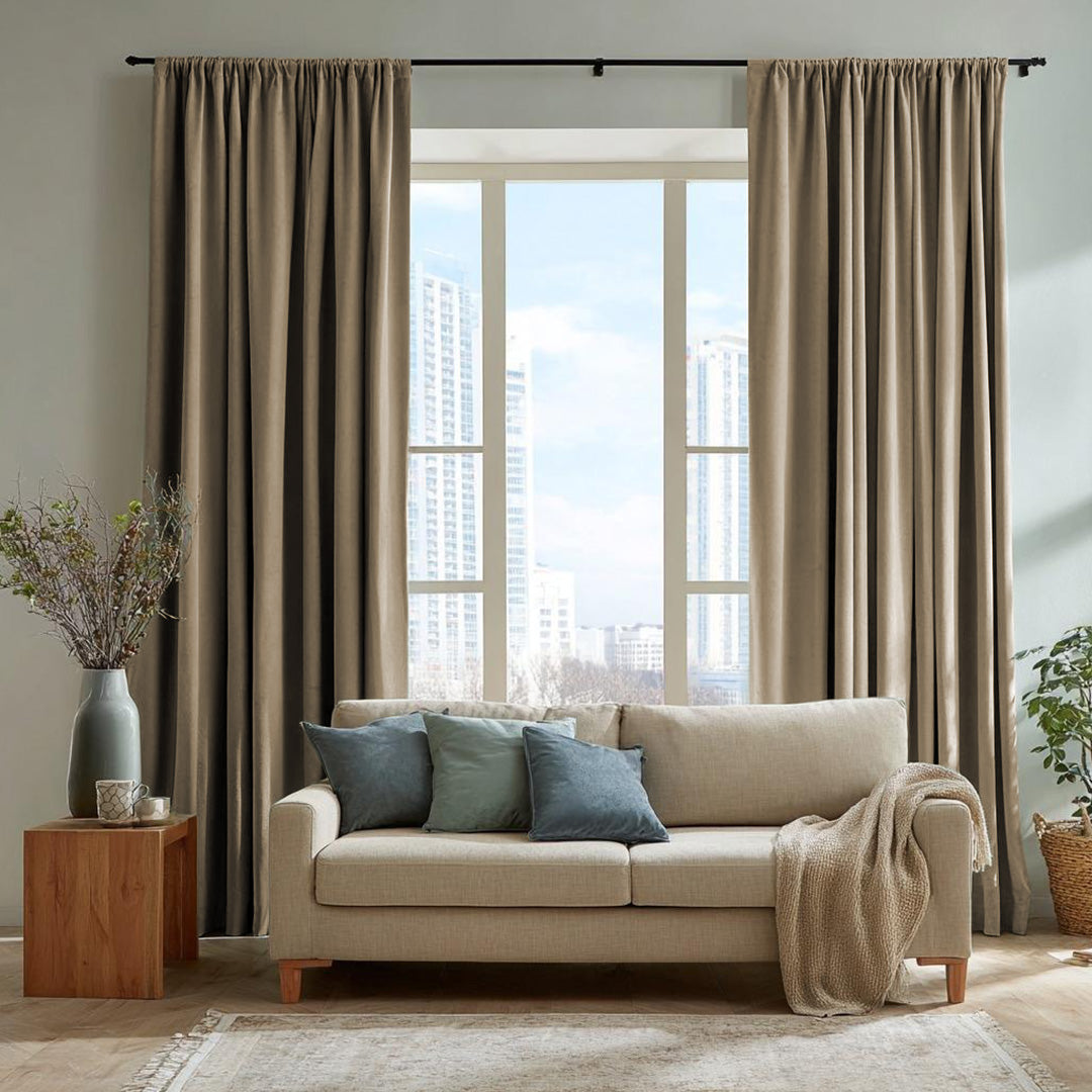 Florence Linen Blend Drapes Soft Top