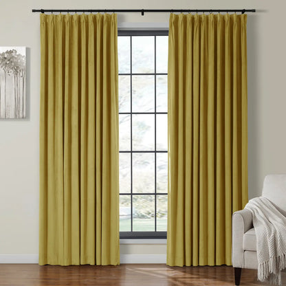 Velmor Velvet Drapes Pleated