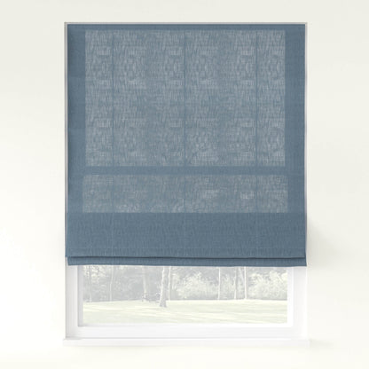 Chevron Herringbone Weave Linen  Roman Shade Cordless