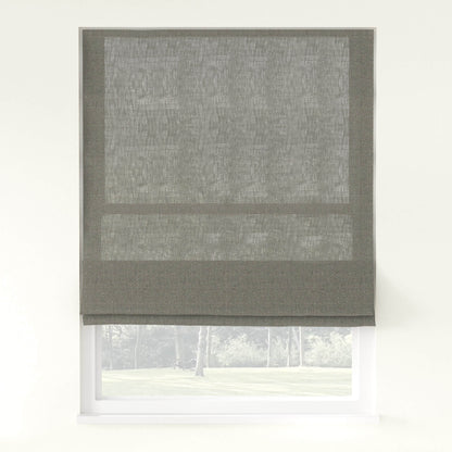 Chevron Herringbone Weave Linen  Roman Shade Cordless