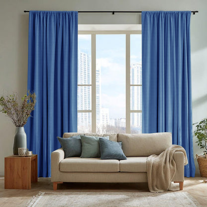 Chevron Textured Linen Blend Drapes Soft Top