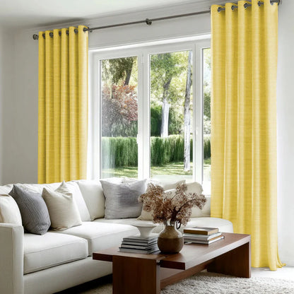 Chevron Textured Linen Blend Drapes Grommet - LuxDrape