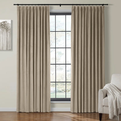 Velmor Velvet Drapes Pleated