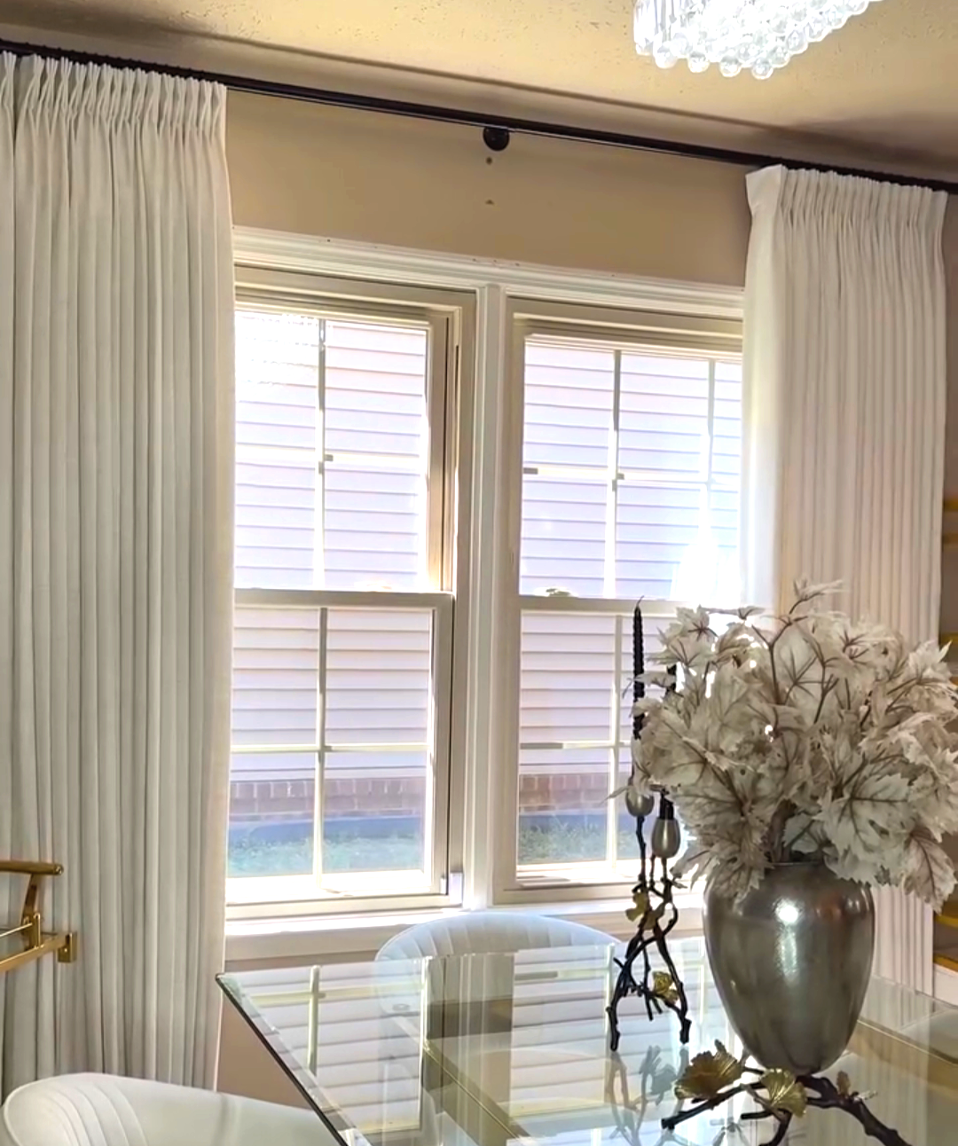 Florence Linen Blend Drapes Pleated