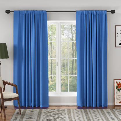 Chevron Textured Linen Blend Drapes Soft Top