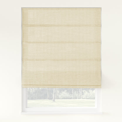Chevron Herringbone Weave Linen  Roman Shade Cordless
