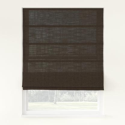 Chevron Herringbone Weave Linen  Roman Shade Cordless