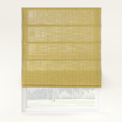 Chevron Herringbone Weave Linen  Roman Shade Cordless