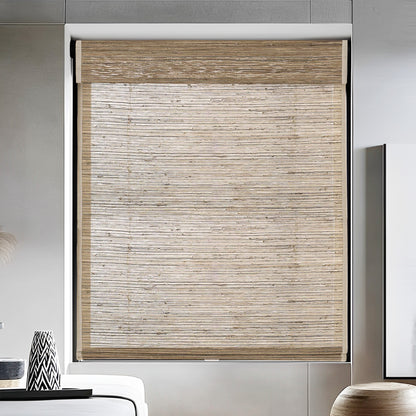 Jute Woven Bamboo Shade, Beeswax