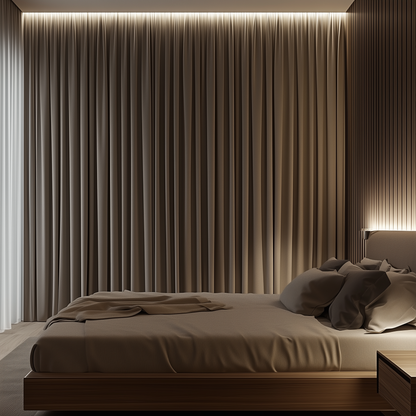 Velmor Velvet Drape Pleated