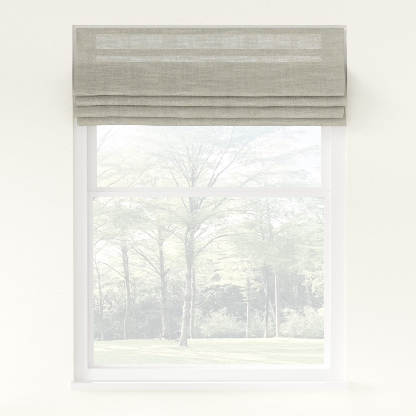 Breeza Heavyweight Cotton Roman Shade Cordless
