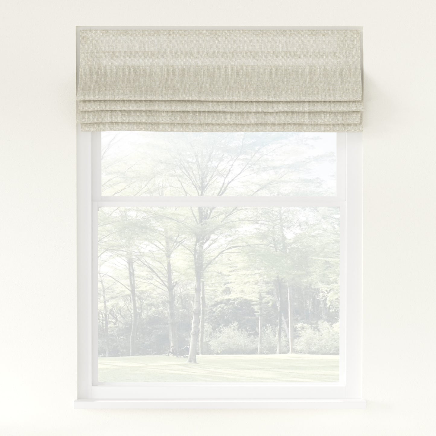 Florence Linen Roman Shade Cordless