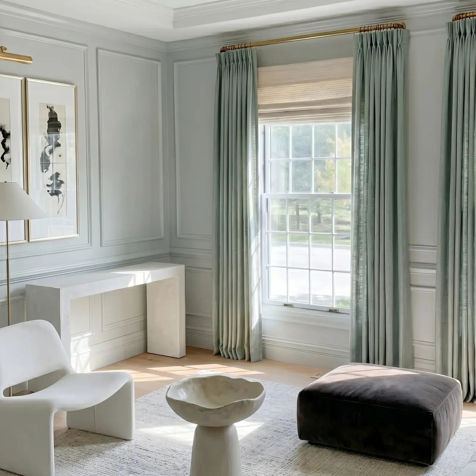 Florence Linen Blend Drapes Pleated