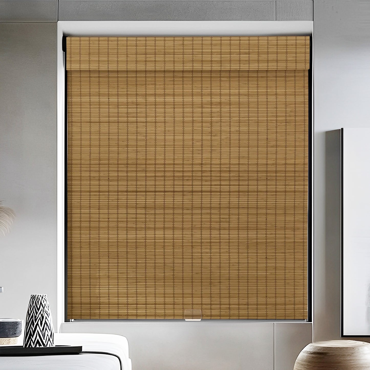 Woven Bamboo Shade, Golden Tan