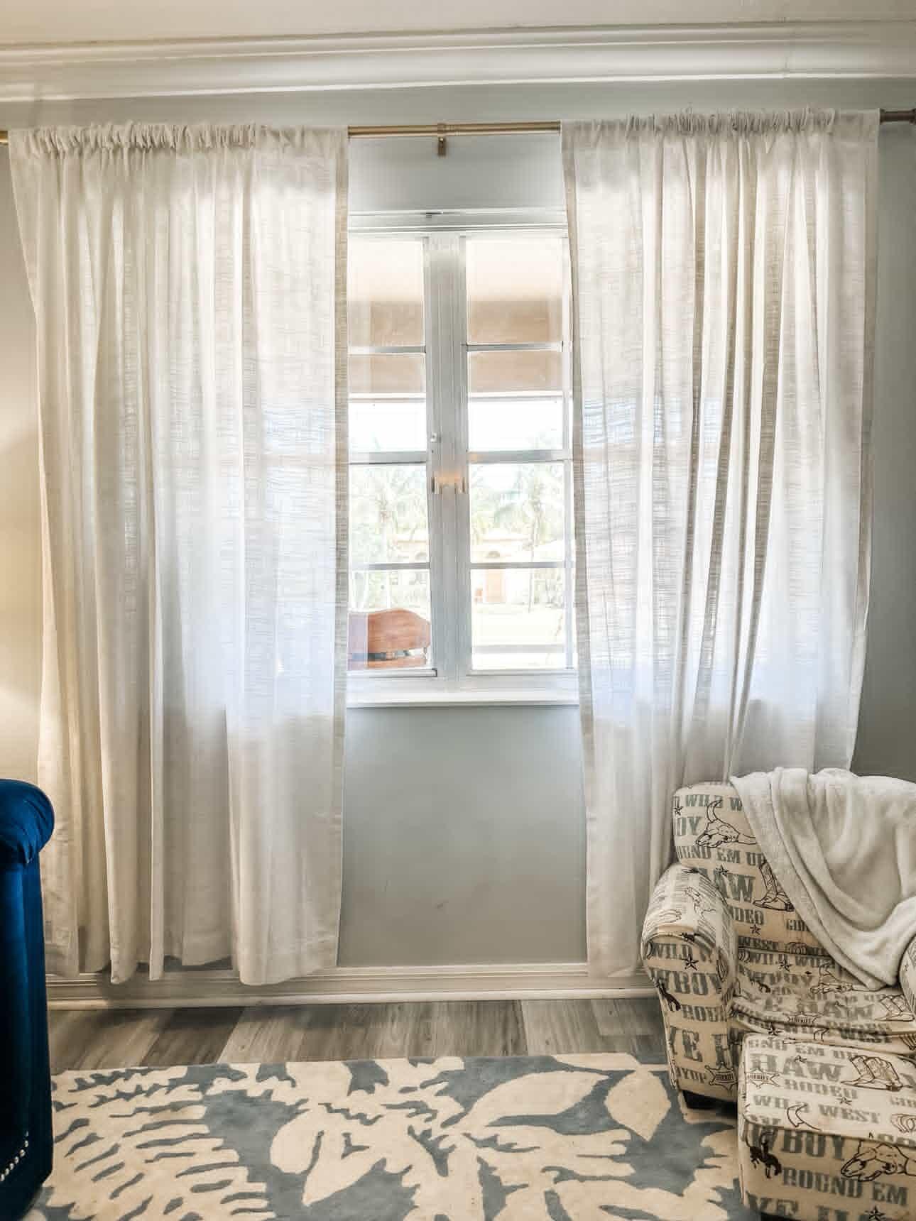 Florence Linen Blend Drapes Soft Top
