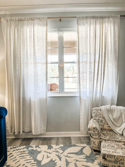 Florence Linen Blend Drapes Soft Top - LuxDrape
