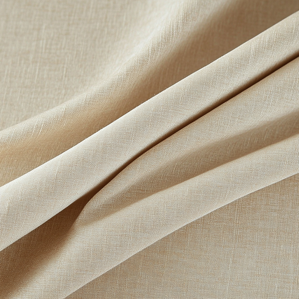 Florence Linen Drapes Pleated Fabric Close Up