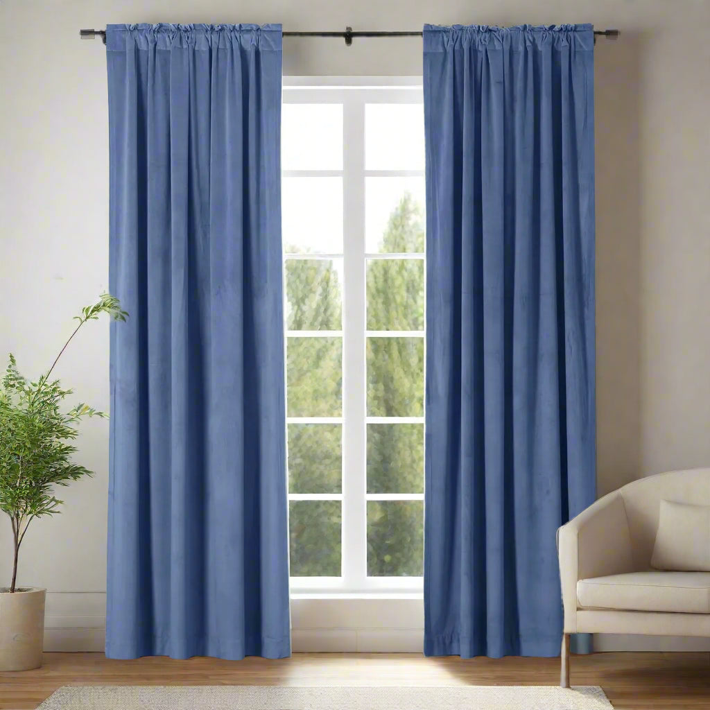 Velmor Velvet Drapes Soft Top