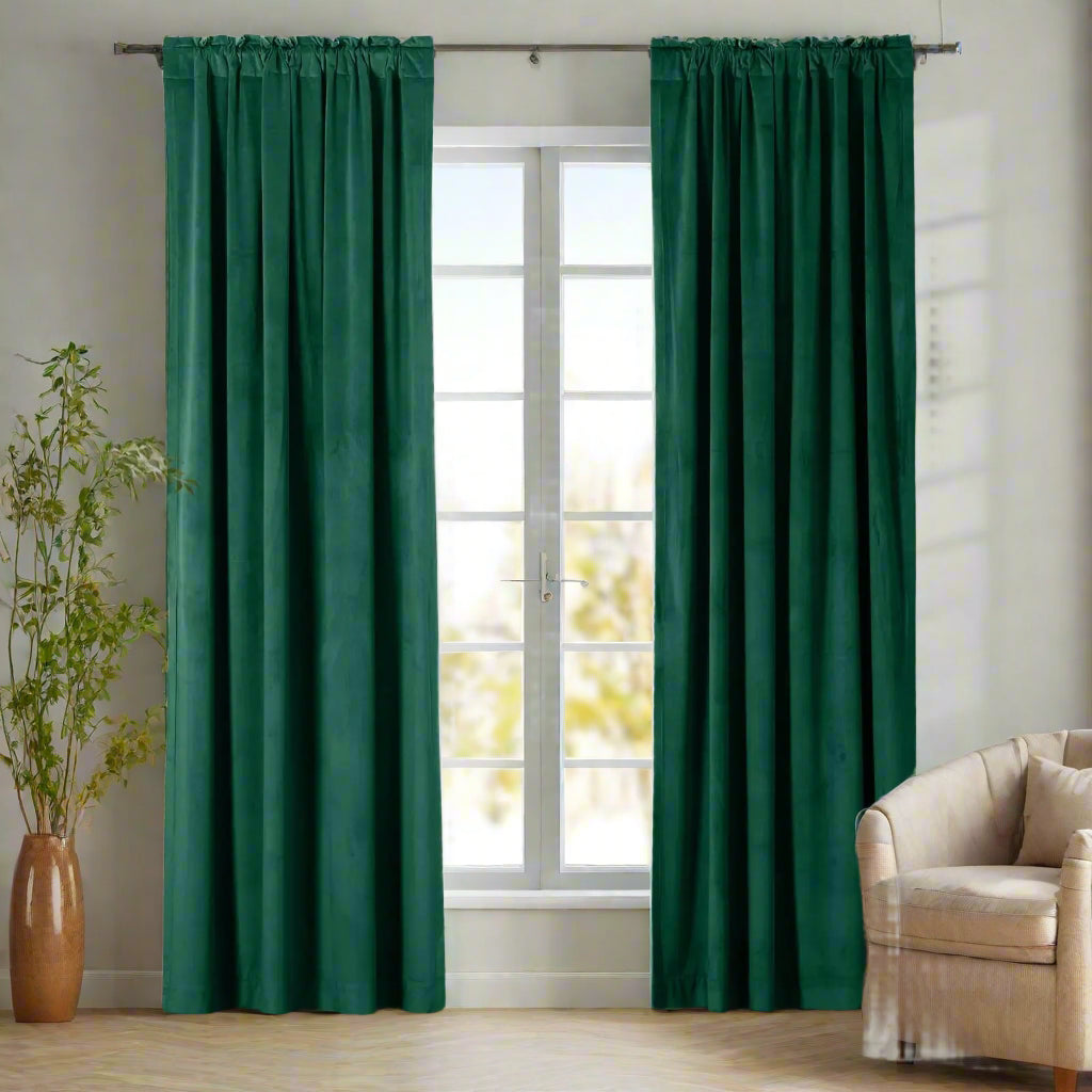 Velmor Velvet Drapes Soft Top