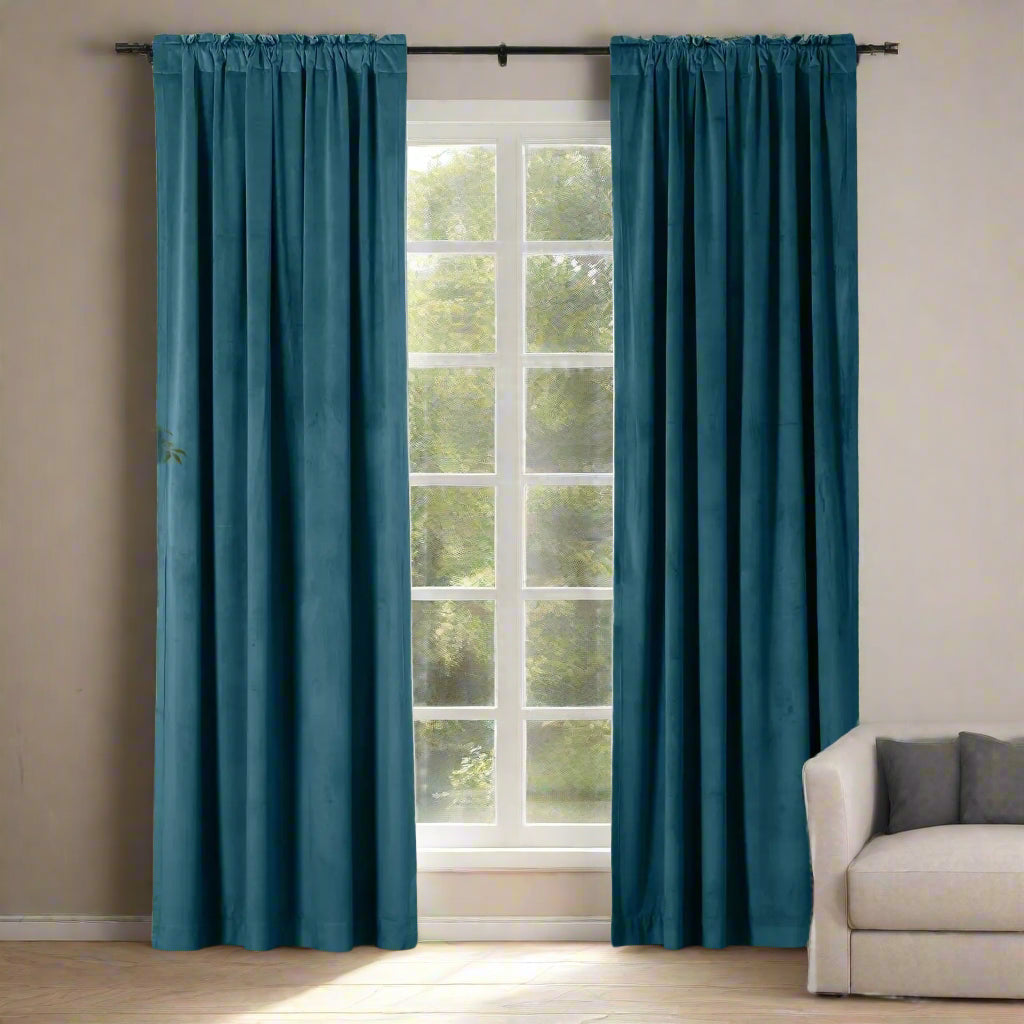 Velmor Velvet Drapes Soft Top
