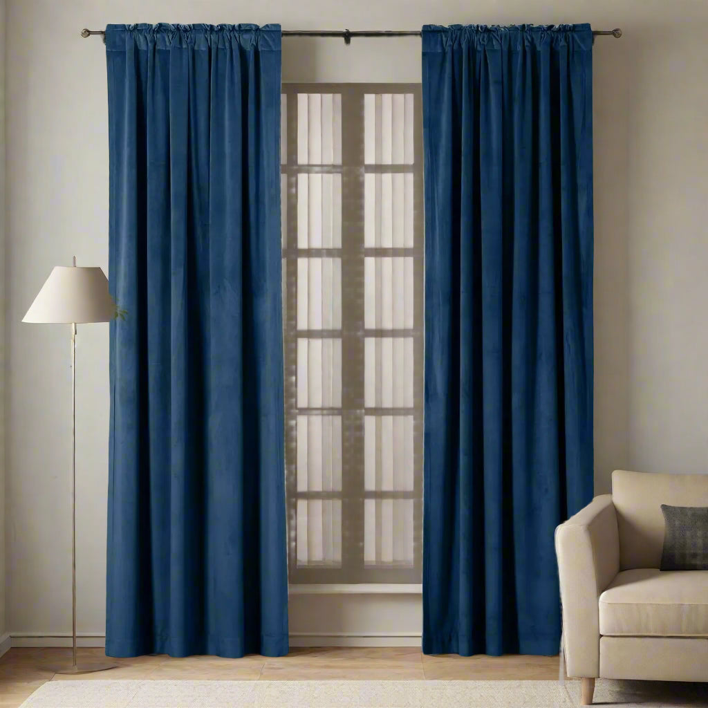 Velmor Velvet Drapes Soft Top