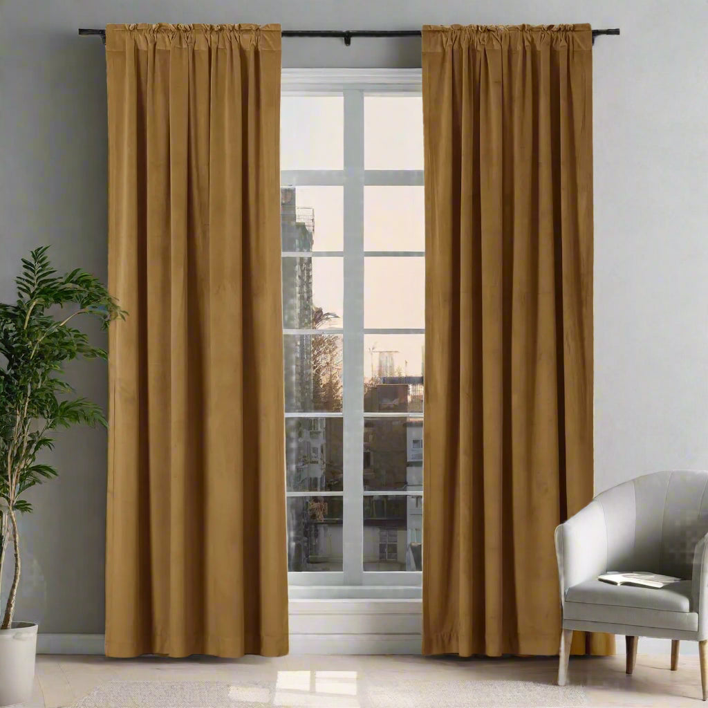 Velmor Velvet Drapes Soft Top