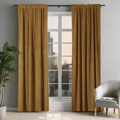 Velmor Velvet Drapes Soft Top