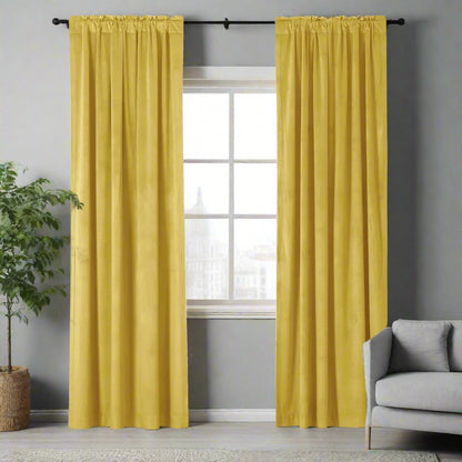 Velmor Velvet Drapes Soft Top