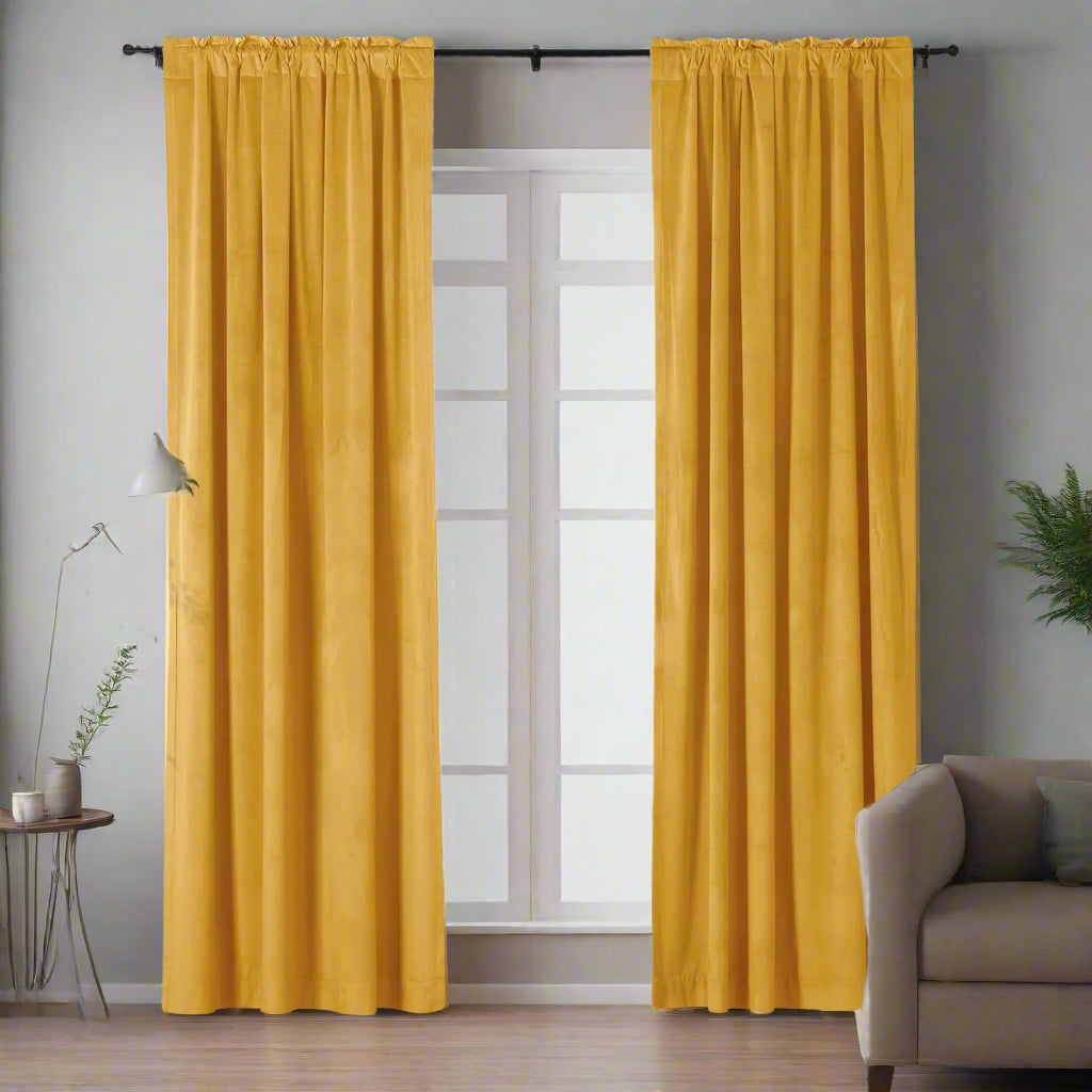 Velmor Velvet Drapes Soft Top