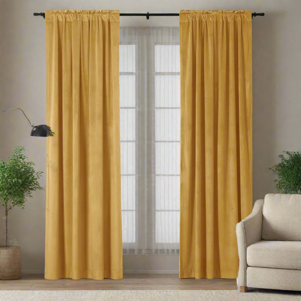 Velmor Velvet Drapes Soft Top