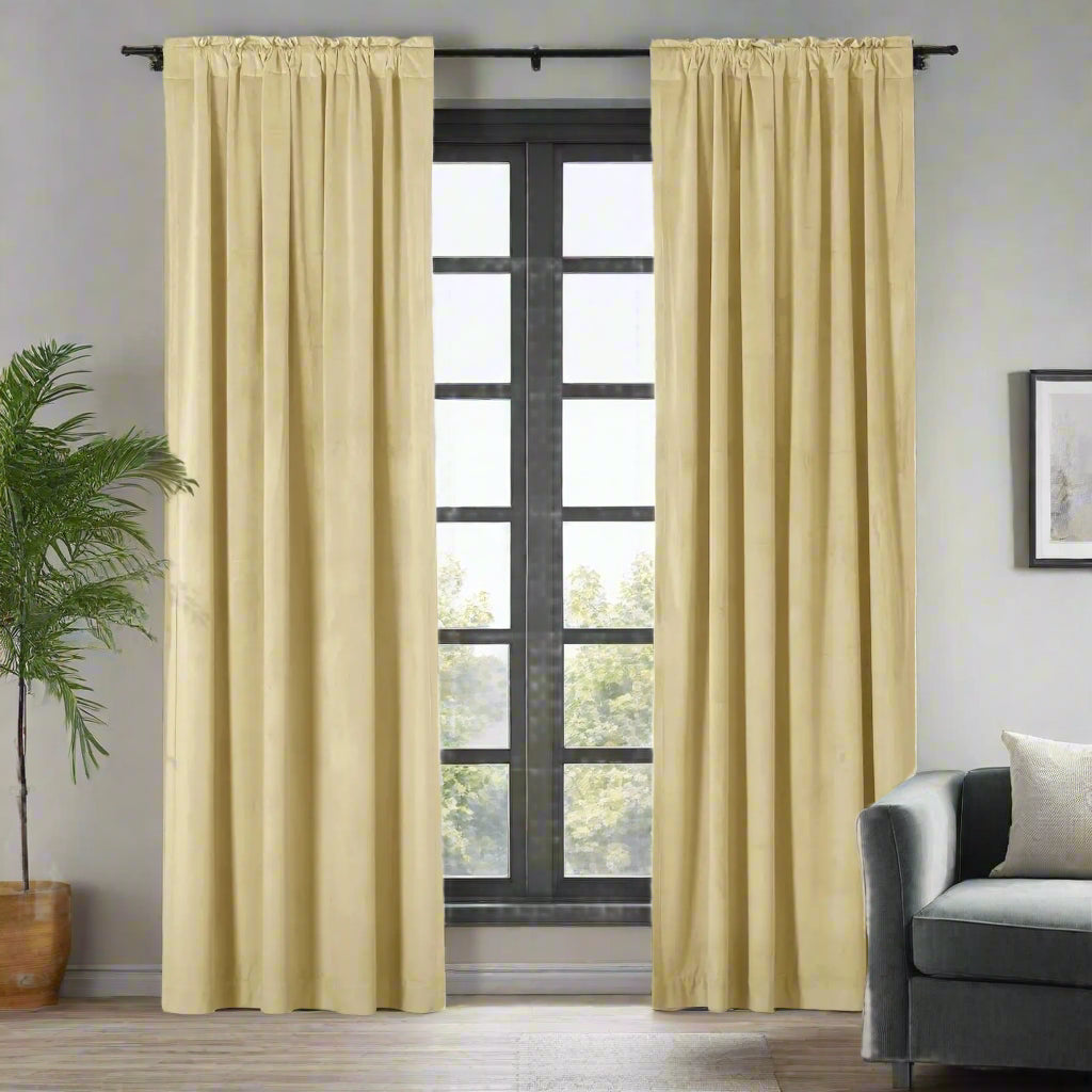 Velmor Velvet Drapes Soft Top