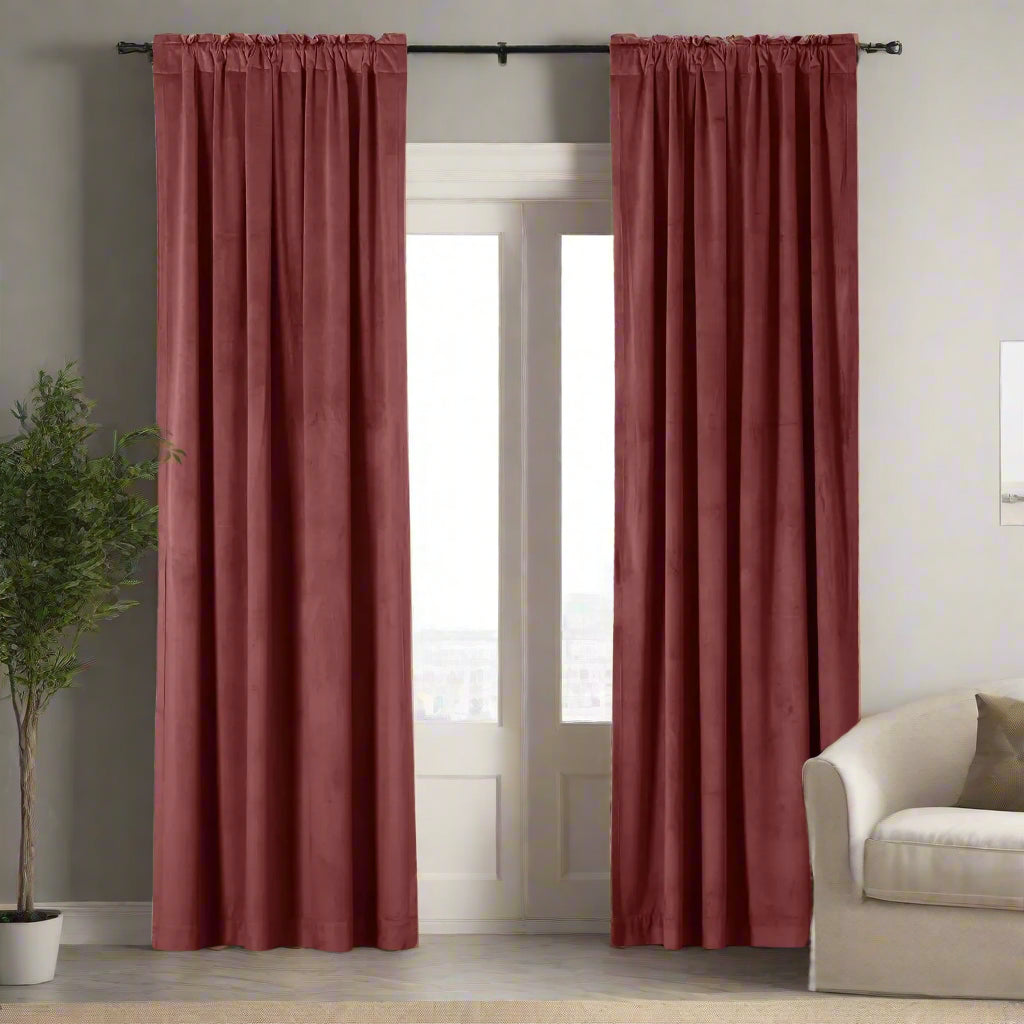 Velmor Velvet Drapes Soft Top