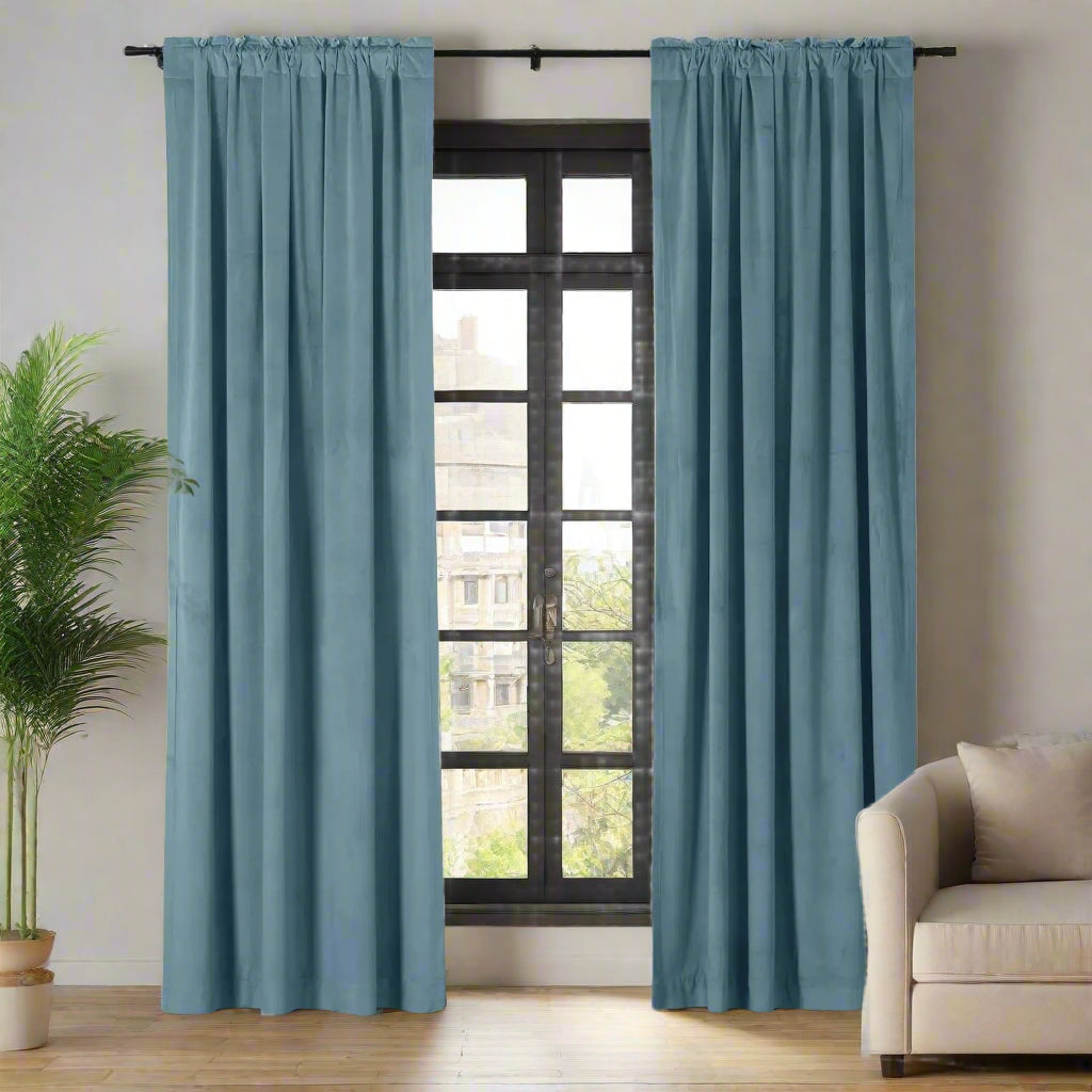 Velmor Velvet Drapes Soft Top