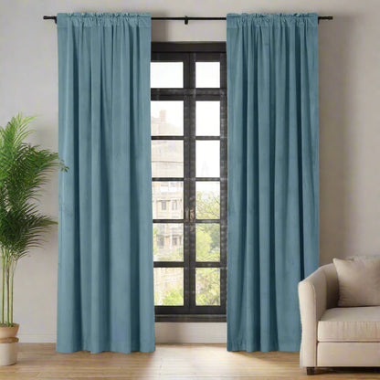 Velmor Velvet Drapes Soft Top