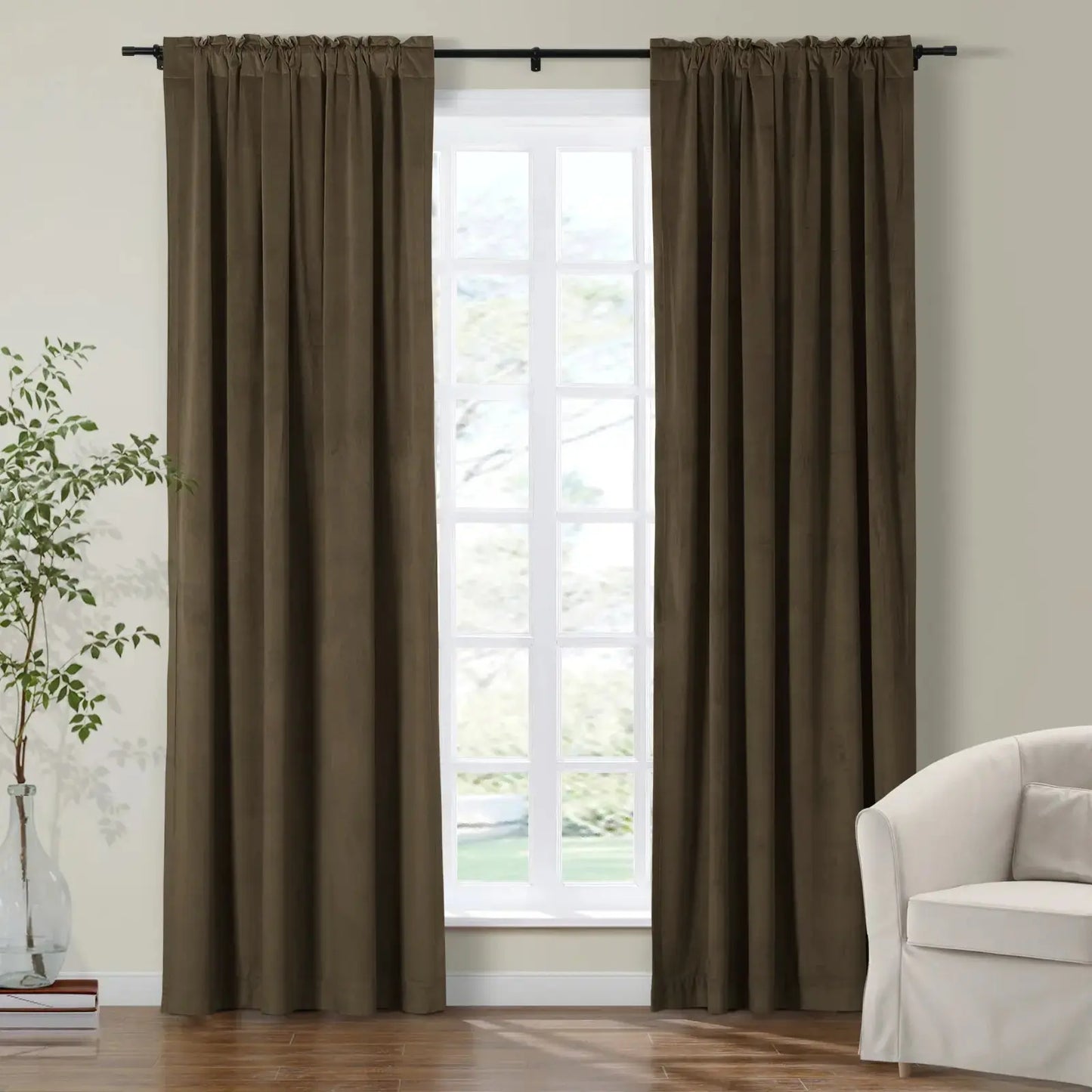 Velmor Velvet Drapes Soft Top