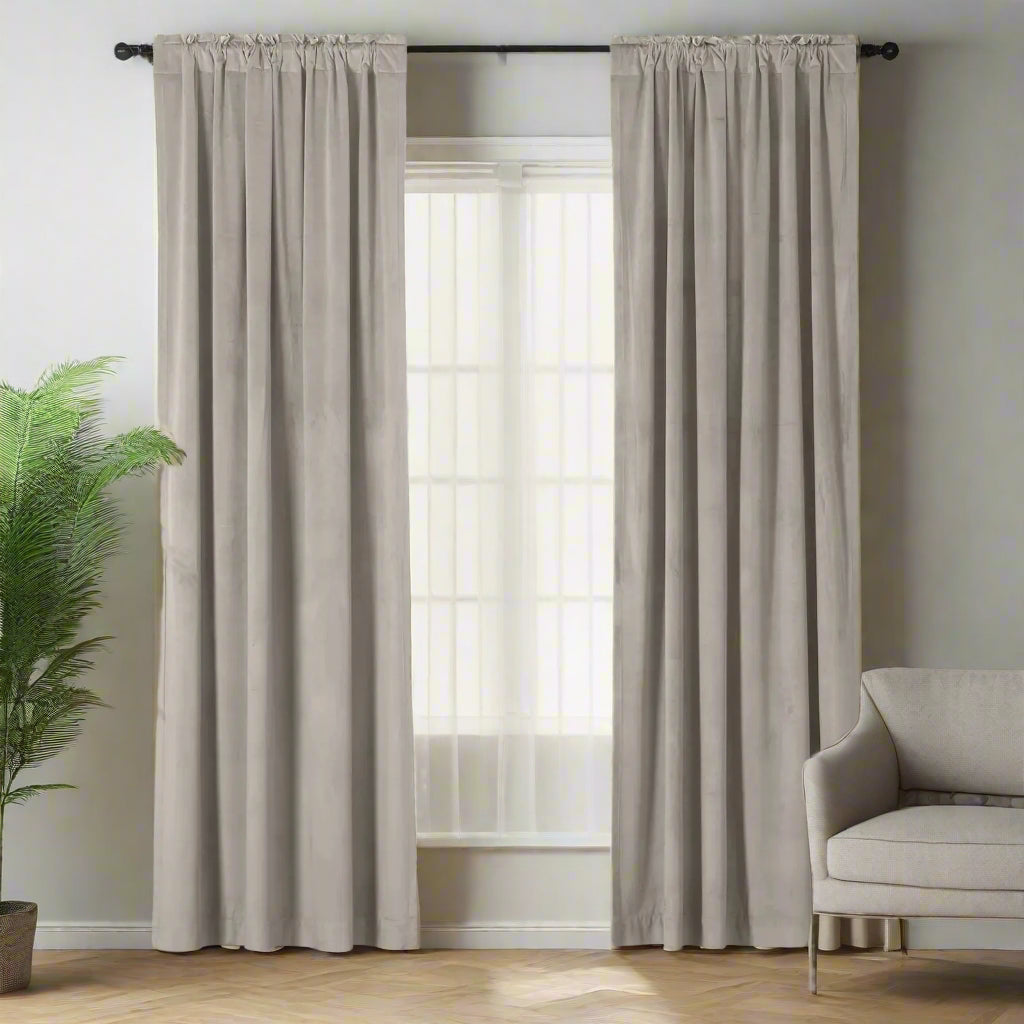 Velmor Velvet Drapes Soft Top