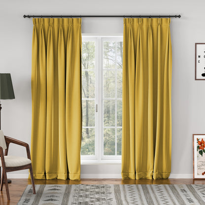 Velmor Velvet Drape Pleated