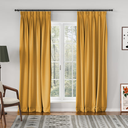 Velmor Velvet Drape Pleated