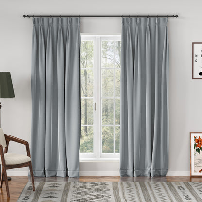 Velmor Velvet Drape Pleated