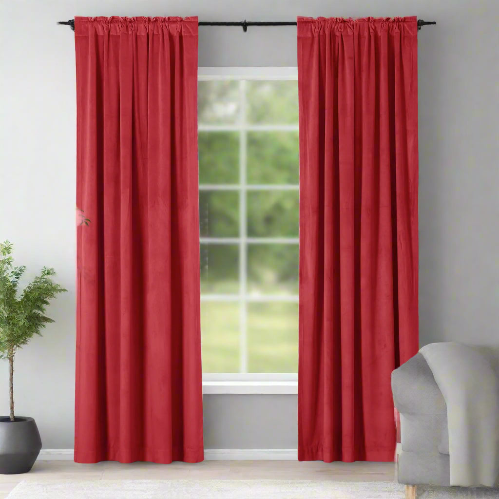 Velmor Velvet Drapes Soft Top