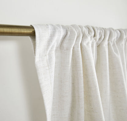 Florence Linen Blend Drapes Soft Top