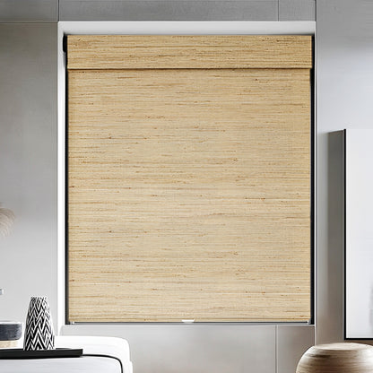 Ramie Woven Bamboo Shade, Beige