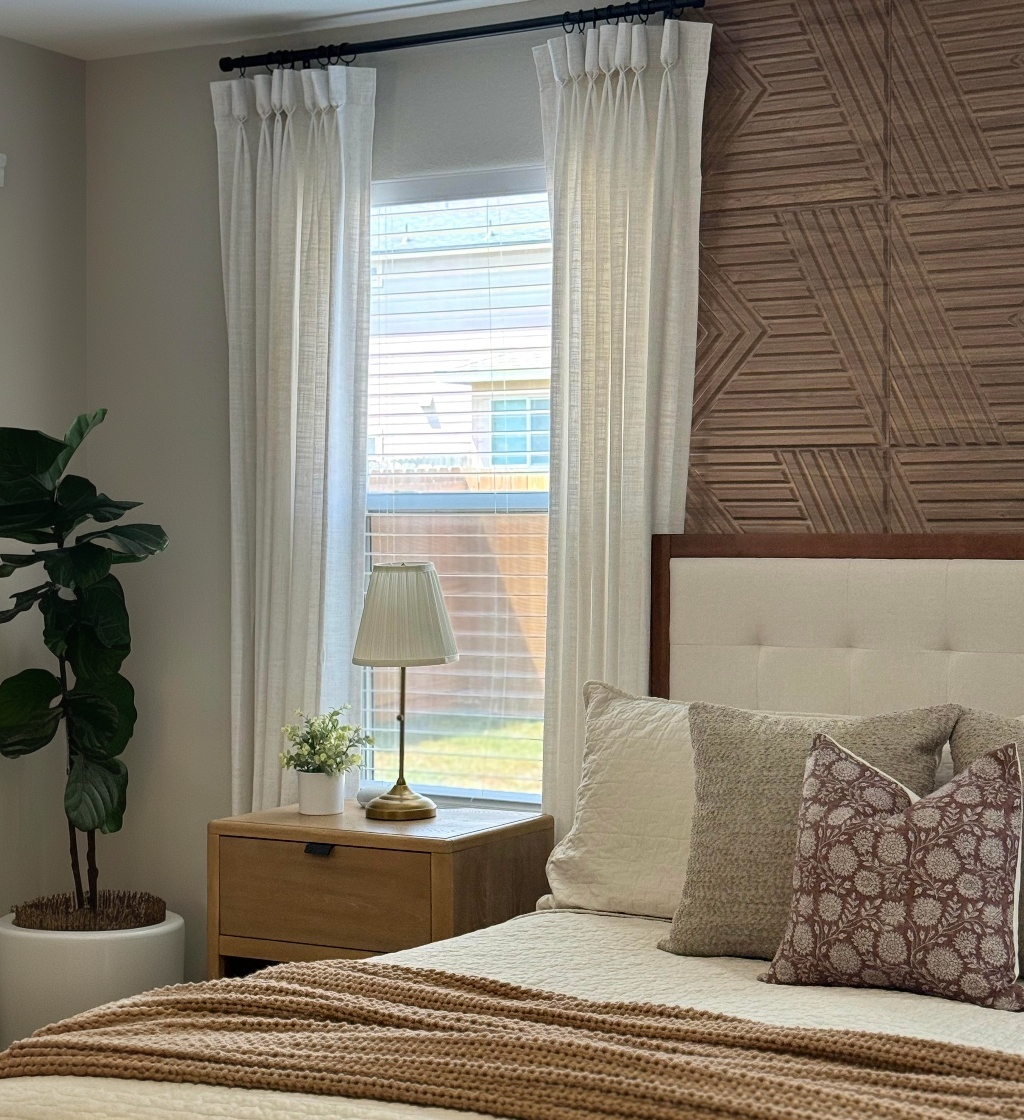 Florence Linen Blend Drapes Pleated